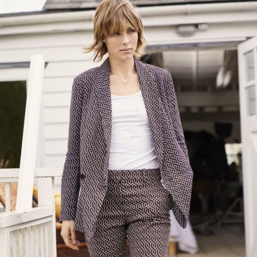 GP & J Baker H&M Collection Red Patterned Blazer
